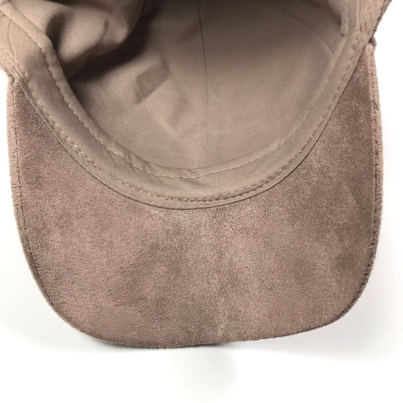 H&M Womens Faux Suede Leather Baseball Hat Cap - Picture 7 of 8